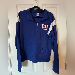 VS PINK/NY Giants pullover zip sweatshirt